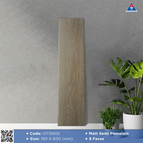 150x600mm | Matt Semi Porcelain - 8 Faces | Mã GT15602