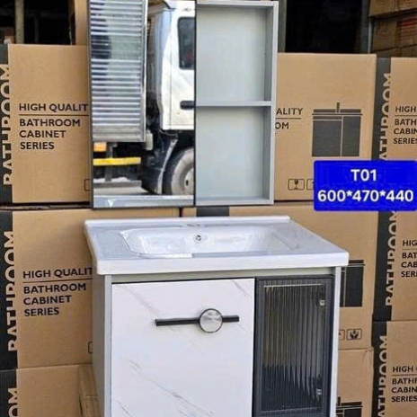 Bộ Tủ Chậu PVC T01
