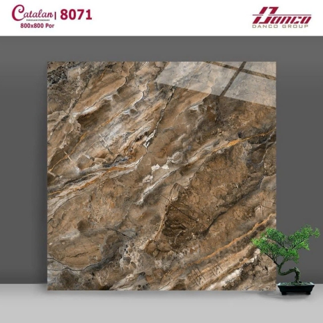 80x80cm | Por đá tông đậm dùng ốp mặt tiền | Mã 8071